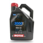 Motul 3000 4T Plus 15W-50 Engine Oil for Royal Enfield – HC-Tech Formula, API SM,2.5 L