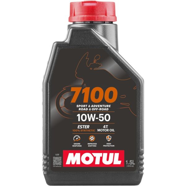 Motul 7100 4T 10w50 API SN Fully Synthetic Motorcycle Engine Oil  1.50L